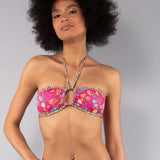 Fascia con arriccio e coppe estraibili - ROSA - SS57