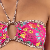 Fascia con arriccio e coppe estraibili - ROSA - SS57