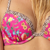 Reggiseno con coppe imbottite e ferretto - ROSA - SS58