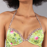 Reggiseno con coppe imbottite e ferretto - LIME - SS58