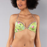 Reggiseno con coppe imbottite e ferretto - LIME - SS58