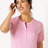 Verde Veronica camicia da notte serafino manica corta - ROSA - BL26