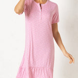 Verde Veronica camicia da notte serafino manica corta - ROSA - BL26