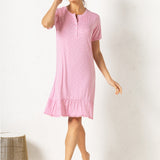 Verde Veronica camicia da notte serafino manica corta - ROSA - BL26