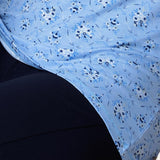 PR11 Pigiama serafino manica corta e pantalone pinocchietto - BLU - PR11