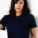 Verde Veronica pigiama serafino manica corta e pantalone lungo - BLU - PR13