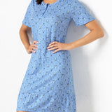 Verde Veronica camicia da notte serafino manica corta - BLU - PR24