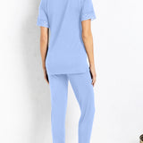 Verde Veronica pigiama scollo a V manica corta pantalone lungo - INDACO - UN16