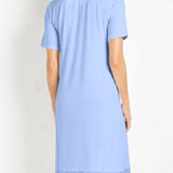 Verde Veronica camicia da notte serafino manica corta - INDACO - UN26