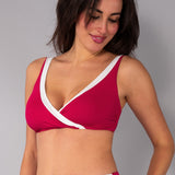 Reggiseno con coppe imbottite senza ferretto - CILIEGIA - DW56