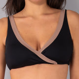 Reggiseno con coppe imbottite senza ferretto - NERO - DW56