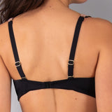 Reggiseno con coppe imbottite senza ferretto - NERO - DW56