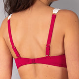 Reggiseno con coppe imbottite e ferretto - CILIEGIA - DW59