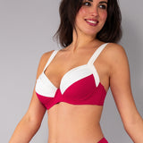 Reggiseno con coppe imbottite e ferretto - CILIEGIA - DW59