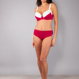 Reggiseno con coppe imbottite e ferretto - CILIEGIA - DW59