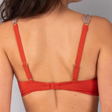 Reggiseno con coppe imbottite e ferretto - RUGGINE - DW59