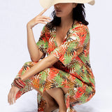 Abito con scollo a V - PAPAYA - JB75