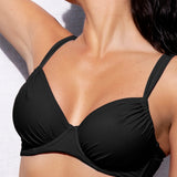 Reggiseno francese con arriccio e ferretto - NERO - OC53