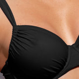 Reggiseno francese con arriccio e ferretto - NERO - OC53
