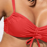 Reggiseno con imbottitura estraibile, senza ferretto, con arriccio - PAPAYA - OC54