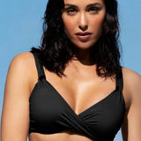 Reggiseno con coppe imbottite senza ferretto - NERO - OC56