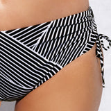Bikini reggiseno francese e slip arricciato - NERO - OV5369
