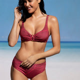 Bikini triangolo e slip - BORDEAUX - OV5568