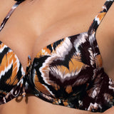 Reggiseno con coppe imbottite e ferretto - NERO - SD59