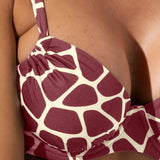 Reggiseno francese con arriccio e ferretto - BORDEAUX - TG53