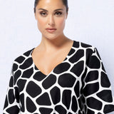 Abito scollo a V - NERO - TG75