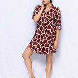 Camicia lunga - BORDEAUX - TG78