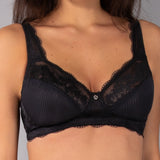 Verde Veronica Reggiseno francese senza ferretto - NERO - AR10