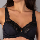 Verde Veronica Reggiseno francese con ferretto - NERO - AR12