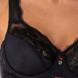 Verde Veronica Reggiseno francese con ferretto - NERO - AR12