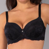 Verde Veronica Reggiseno con coppe imbottite e ferretto - NERO - AR14