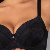 Verde Veronica Reggiseno con coppe imbottite e ferretto - NERO - AR14