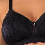Verde Veronica Reggiseno con coppe imbottite senza ferretto - NERO - AR16