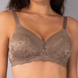 Verde Veronica Reggiseno con coppe imbottite senza ferretto - TABACCO - AR16