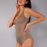 Verde Veronica Body francese senza ferretto - TABACCO - AR40