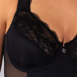 Verde Veronica Body francese con ferretto - NERO - AR42