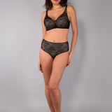 Verde Veronica Reggiseno francese con ferretto - NERO - DR12