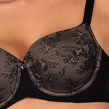 Verde Veronica Reggiseno con coppe imbottite e ferretto - NERO - DR14