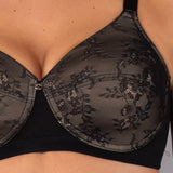 Verde Veronica Reggiseno con coppe imbottite senza ferretto - NERO - DR16