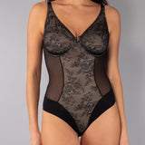 Verde Veronica Body francese con ferretto - NERO - DR42