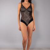 Verde Veronica Body francese con ferretto - NERO - DR42