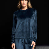 Tuta donna in ciniglia Verde Veronica - BLU - CE12