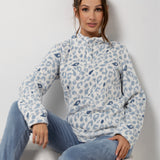 Pigiama donna in Coral con fantasia animalier azzurra - AZZURRO - TX45