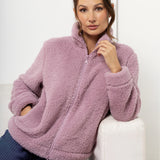 Giacca donna in tessuto Orsetto con zip - MALVA - TS80